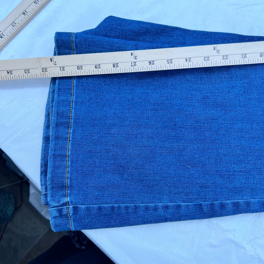 Sofia Jeans by Sofia Vergara Melisa Flare Pull On Stretch Jeans Blue Womens 10 - Picture 6 of 8